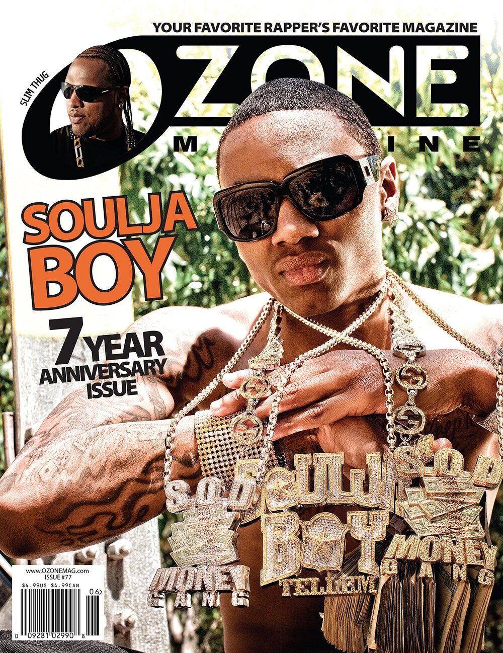 Soulja Boy on the cover of Ozone, Issue 77 · 7-Year Anniversary, 2009
